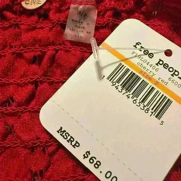 Intimately Free People Adella Cami NWT in Red - Picture 7 of 8